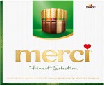 Шоколадный набор Merci Ассорти с миндалем 4 вида шоколада, 250г