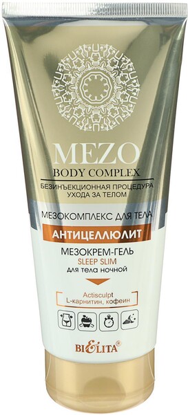 Мезокрем-гель для тела BiElita Mezo Body Complex Sleep Slim ночной 200мл