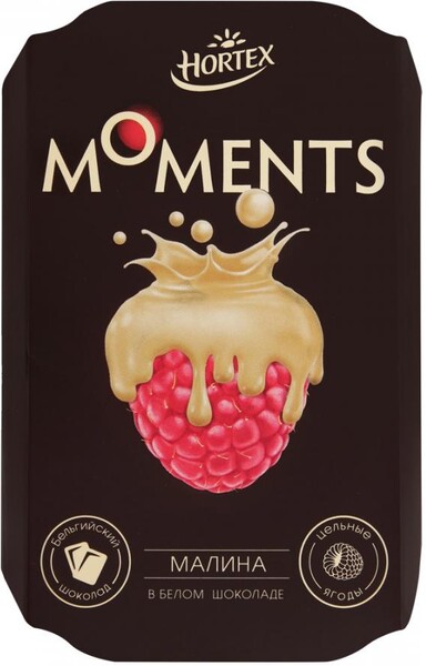 Малина Hortex в белом шоколаде быстрозамороженная 100 г