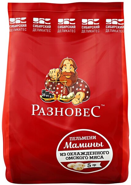 Пельмени Сибирский Деликатес Разновес Мамины 800 г