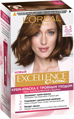 Крем-краска для волос Loreal Paris Excellence Creme 5.3 Золотистый светло-каштановый