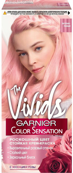 Краска для волос GARNIER Color Sensation The Vivids Пастельно-розовый, 110мл Польша, 110 мл