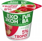 Творог ЭкоНива мягкий малина-земляника 5% 125 г