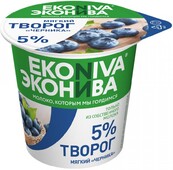 Творог ЭкоНива мягкий черника 5% 125 г