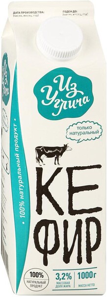 Кефир Из Углича 3.2% 1 кг