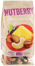 Смесь Nutberry Орехи и фрукты, 220г