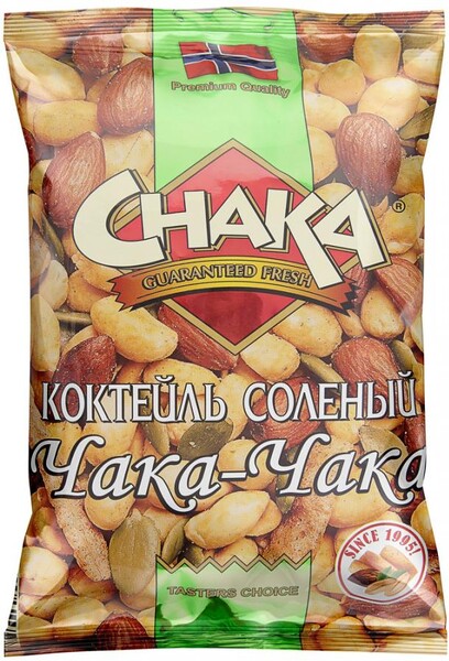 Коктейль ореховый Chaka соленый Чака-Чака 0,18кг