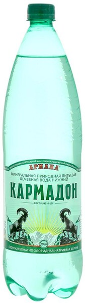 Вода Кармадон Ариана минеральная питьевая лечебно-столовая, газированная, 1,5 л