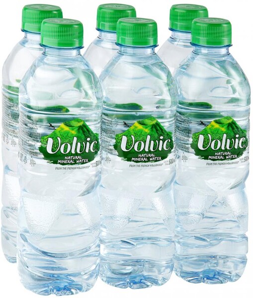 Вода питьевая Volvic негазированная минеральная столовая 0.5 л