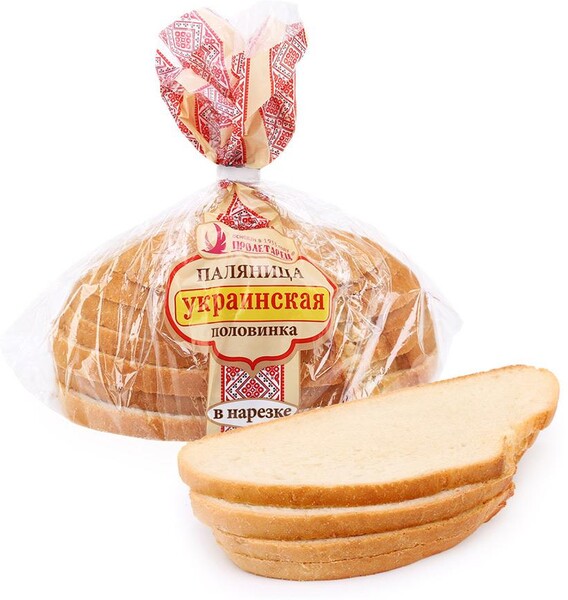 Паляница украинская Пролетарец половинка в нарезке, 300г