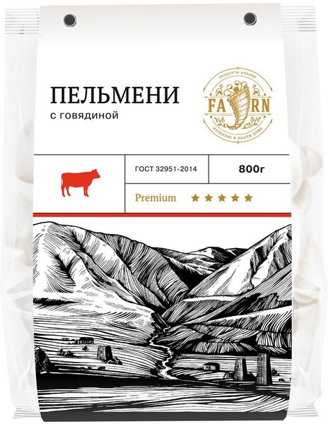 Пельмени Farn Premium с говядиной 800 г