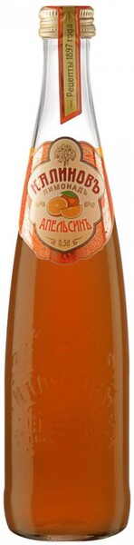 Напиток Калиновъ Лимонадъ Апельсин Винтажный безалкогольный сильногазированный, 500мл