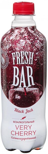 Напиток Fresh Bar Black Jack (Блэк Джек) безалкогольный сильногазированный, 480мл