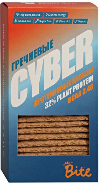 Хлебцы хрустящие Cyber Take a Bite протеиновые Гречневые 0,15кг