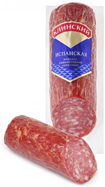 Колбаса Клинский МК Испанская сырокопченая полусухая 0,28кг