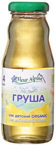 Сок Fleur Alpine Organic с грушей осветленный восстановленный без сахара с 4 месяцев 200 мл