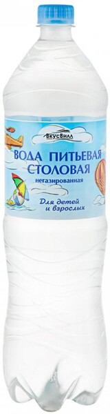 Вода для детей ВкусВилл природная питьевая 1.5 л