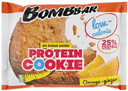 Печенье Bombbar протеиновое Апельсин Имбирь низкокалорийное 40г