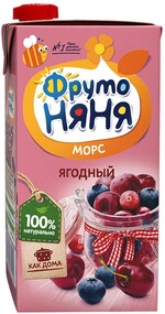 Морс ФрутоНяня ягодный для детей с 3 лет, 0,5л