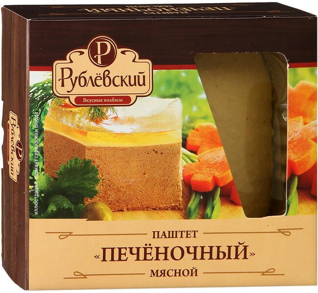 Паштет Рублевский Печеночный мясной, 200 г