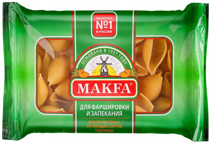 Изделия макаронные Makfa Королевские ракушки 0,3кг