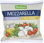 Сыр мягкий Bonfesto Моцарелла 45% 125 г (5 шариков по 25г)