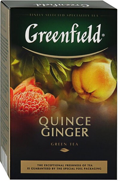 Чай Greenfield Quince Ginger зеленый листовой 100 г