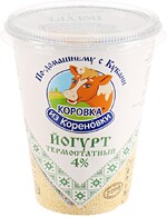 Йогурт Коровка из Кореновки термостатный 4% 350 г