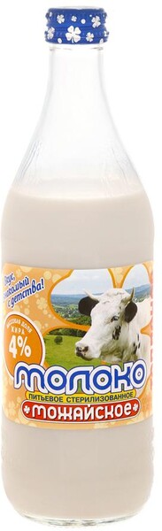 Молоко Можайское топленое стерилизованное 4% 450 мл