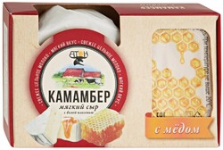 Сыр мягкий Атон Камамбер с белой плесенью и медом 50% 100г