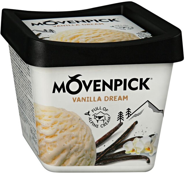 Мороженое Movenpick пломбир Ванильный 900 мл Швейцария, БЗМЖ