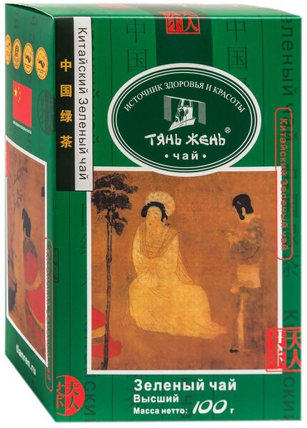 Чай Тянь-Жень Китайский зеленый среднелистовой 100 г