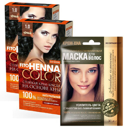 Крем-краска для волос «Фитокосметик» Фитоколор черный тон 1.0, 115 мл