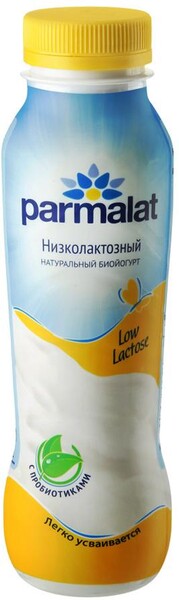 Биойогурт Parmalat питьевой низколактозный натуральный 1.7% 290 г