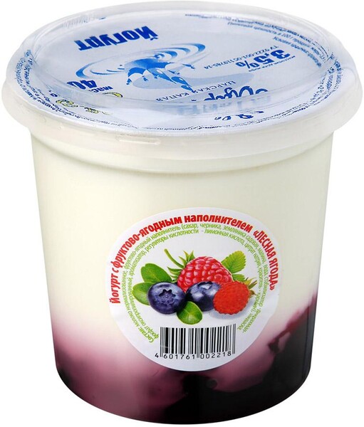 Йогурт ЦарКа лесные ягоды 3.5% 400 г