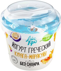 Йогурт АйсКро без сахара с начинкой курага-маракуйя 3% 125 г
