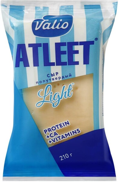 Сыр Valio Atleet Light полутвердый 40%, 210г