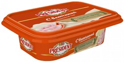 Сыр плавленый President с ветчиной 45% 200 г
