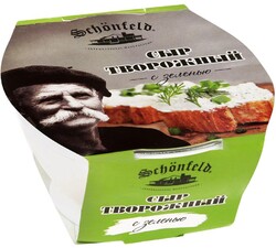 Сыр Schоnfeld творожный с зеленью 65 % 0,14кг