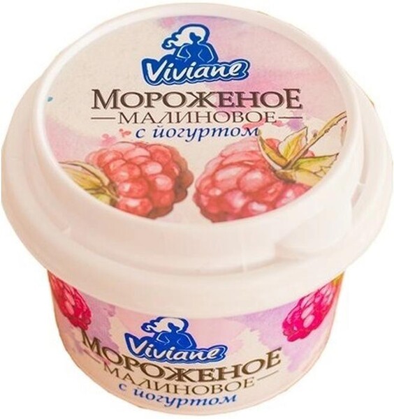 Мороженое йогурт/малина, Козельское мороженое, 150 гр., стаканчик