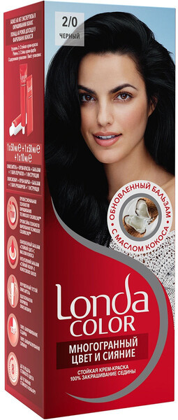Крем-краска д/волос Londa color 2/0 черный