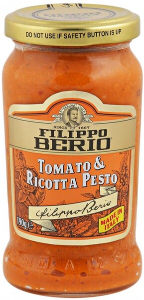 Соус Filippo Berio Pesto с томатом и сыром Рикотта, 190г