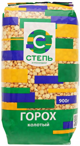 Горох Степь колотый 0,9кг