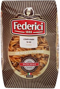 Макаронные изделия Federici Fusilli Integrali № 42 цельнозерновые Спиральки 0,4кг