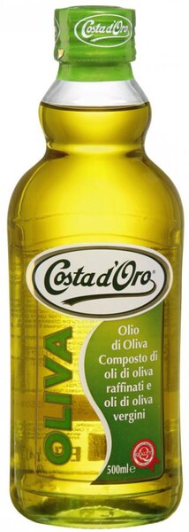 Масло оливковое рафинированное Costa d'Oro с добавлением масла оливкового нерафинированного, 500мл