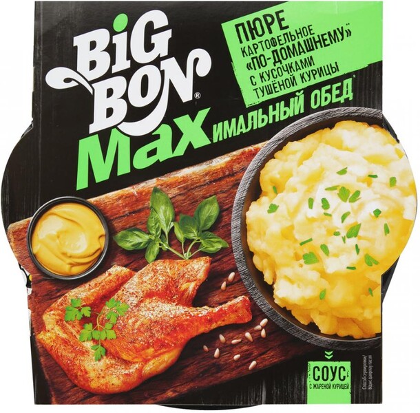 Пюре картофельное Big Bon MAX по-домашнему с курицей 0,11кг