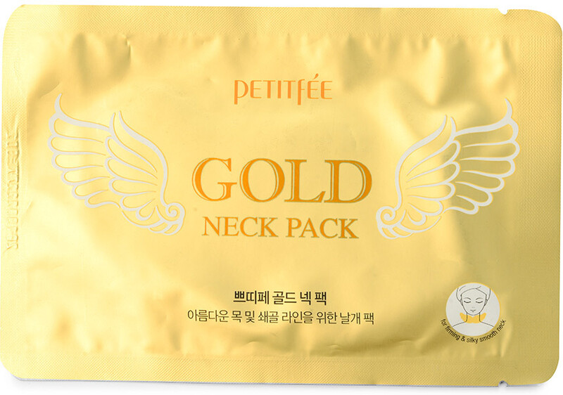 Патчи гидрогелевые Petitfree Gold Neck Pack с золотом для шеи Южная Корея