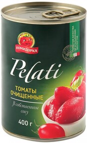 Томаты Помидорка Pelati очищенные в собственном соку 400 г