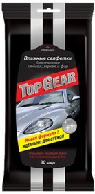 Салфетки влажные Top Gear для стекол, 30 шт.