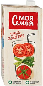 Напиток сокосодержащий Моя Семья томатный с экстрактом сельдерея, 1,93л